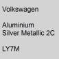 Preview: Volkswagen, Aluminium Silver Metallic 2C, LY7M.